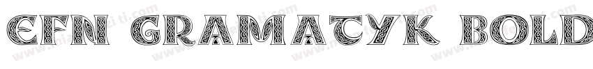 EFN Gramatyk Bold字体转换